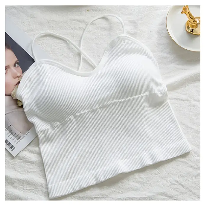 Débardeur en tricot côtelé pour femmes