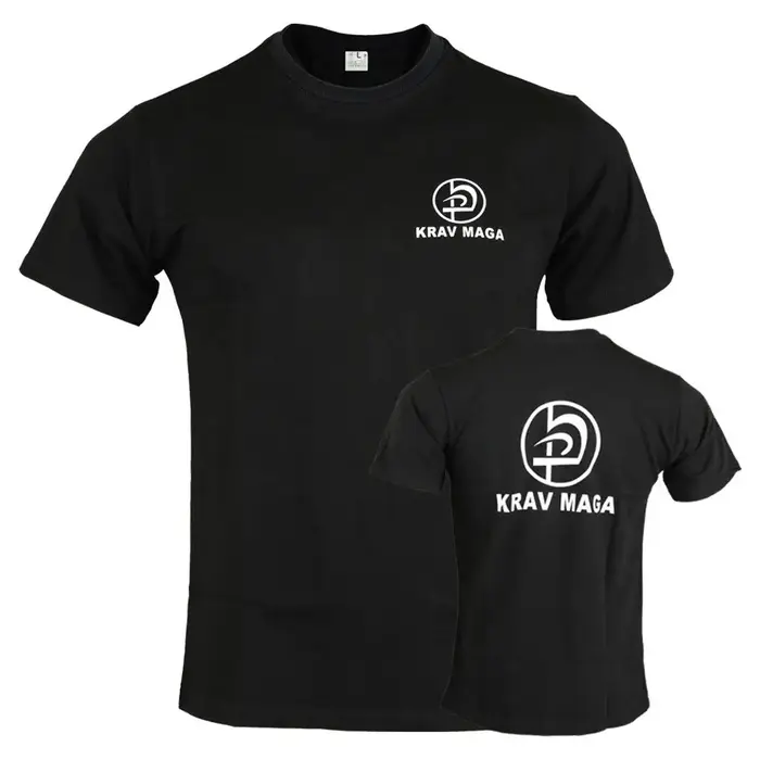 Krav Maga – t-shirt noir en coton pour homme, haut décontracté, arts martiaux, personnalisé, nouveau
