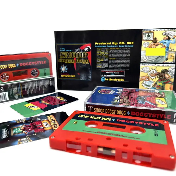 G-Funk Snoop Dogg bande musicale Doggystyle Album Gin et Jus Cassettes Cosplay baladeur voiture enregistreur pistes sonores boîte fête musique