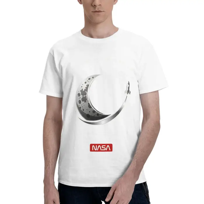 T-shirt 100% coton avec logo spatial classique de la NASA