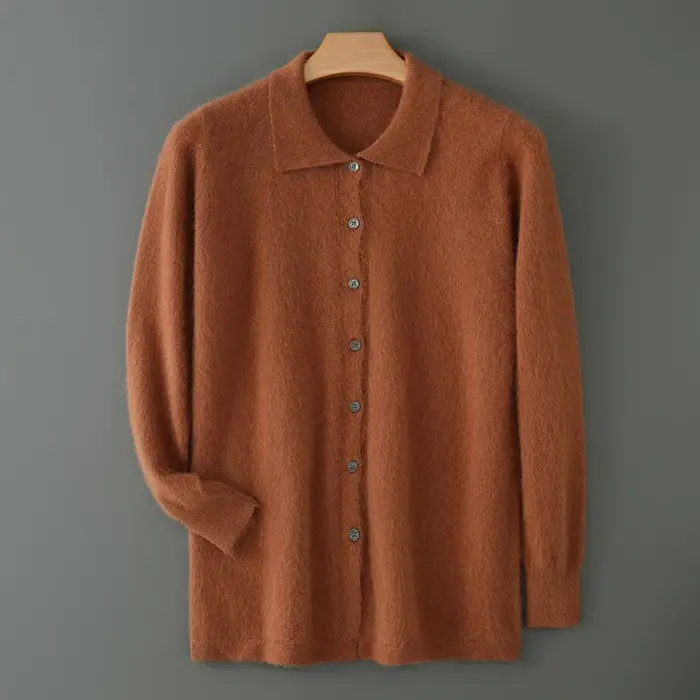 Maillard-Pull à col polo pour homme