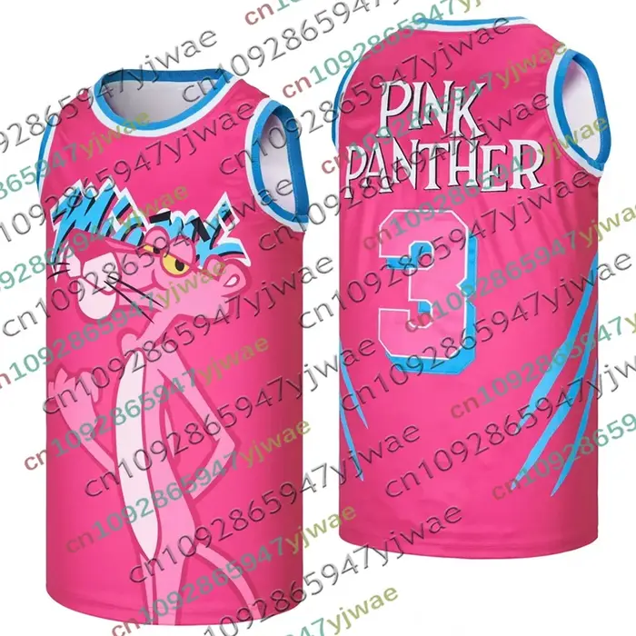 Débardeur de basketball rose à imprimé léopard de dessin animé, col rond, respirant, séchage rapide,