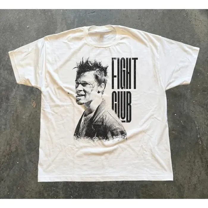 T-shirt rétro Fight Club, avec Brad Pitt en tant que T-shirt de Taylor Dayton pour femme, nouveau T-shirt unisexe d'été