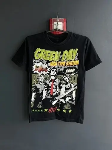 Green Day American Idiot Hysteria T-shirt homme Rock Music groupe classique T-shirt noir surdimensio