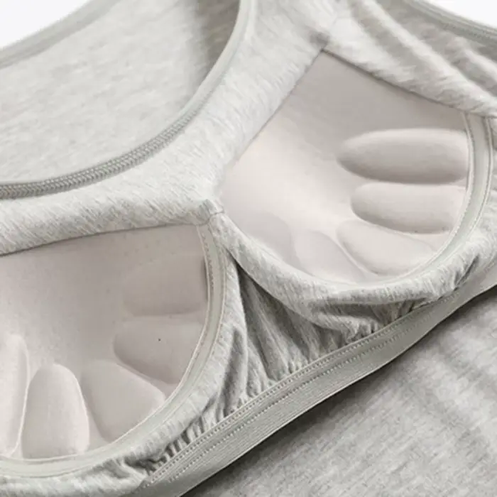 2023 Débardeur pour femme avec soutien-gorge intégré Col Gilet Couleur unie rembourré Slim Fit Débardeurs Chemises sexy