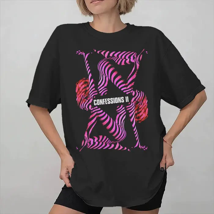 T-shirt imprimé Madonna Confessions II 2026 pour hommes et femmes, T-shirts en pur coton, vêtements