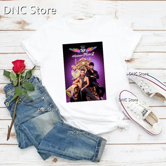 Mode femmes T-Shirts Cool la reine du flux chanteur de musique imprimé graphique T-Shirts Femme été 