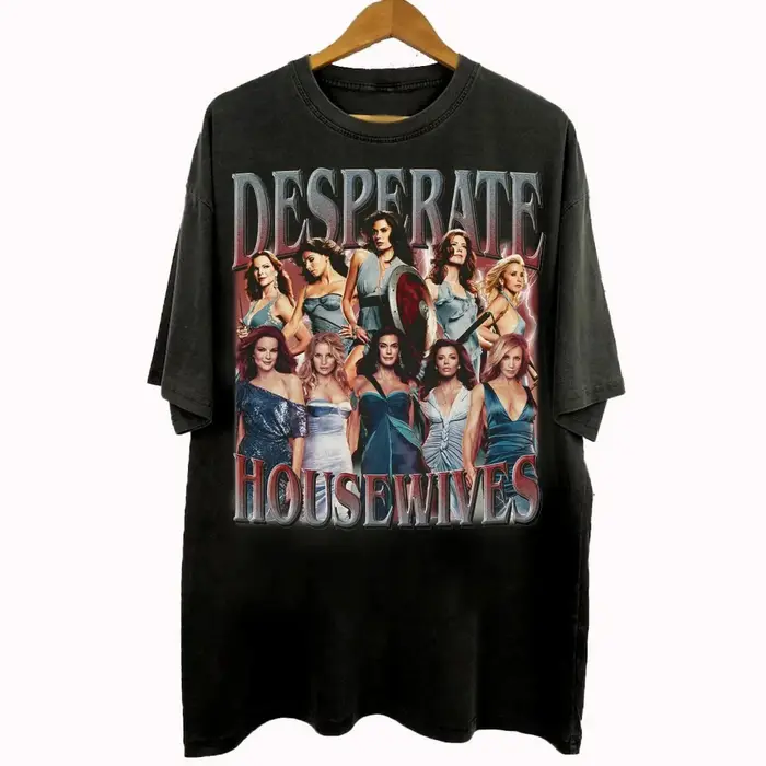 T-shirt imprimé Desperate Housewives pour femmes, tendance de la mode printemps/été, haut en pur cot