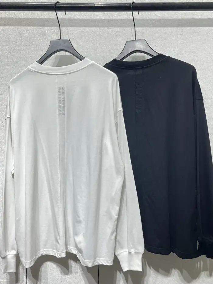 RO déconstruction épissage coupe couleur unie manches T-shirt hommes femmes haute qualité coton T petit haut t-shirts