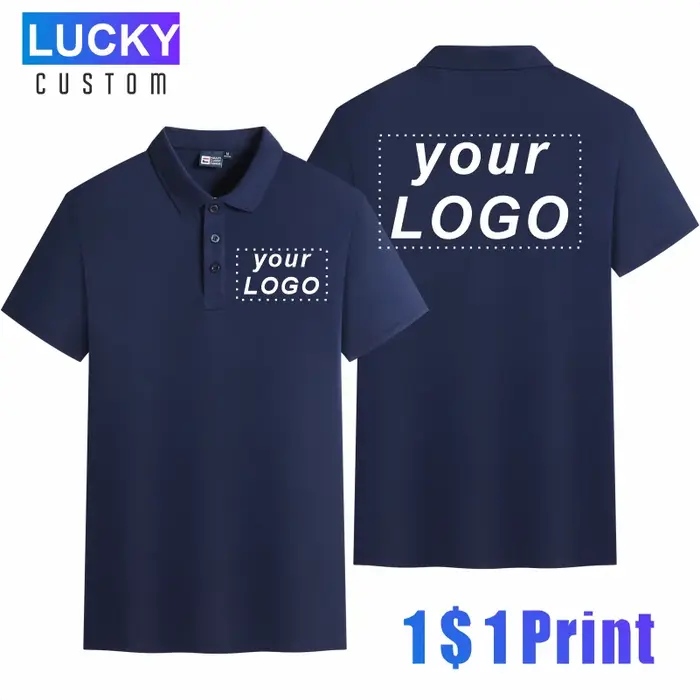 Polo uni en coton pour hommes