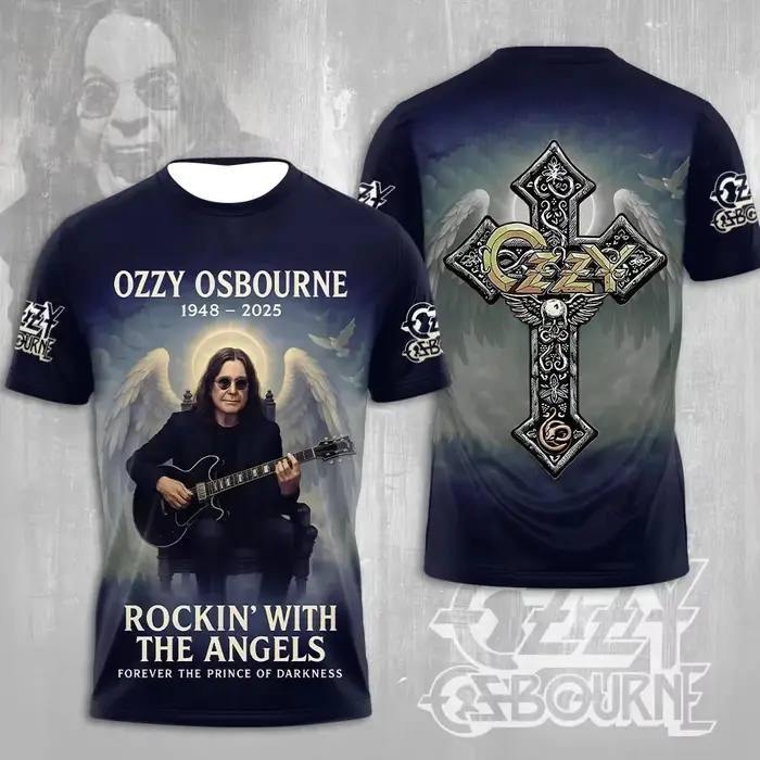 T-shirt imprimé en 3D Rock Ozzy Osbourne Band