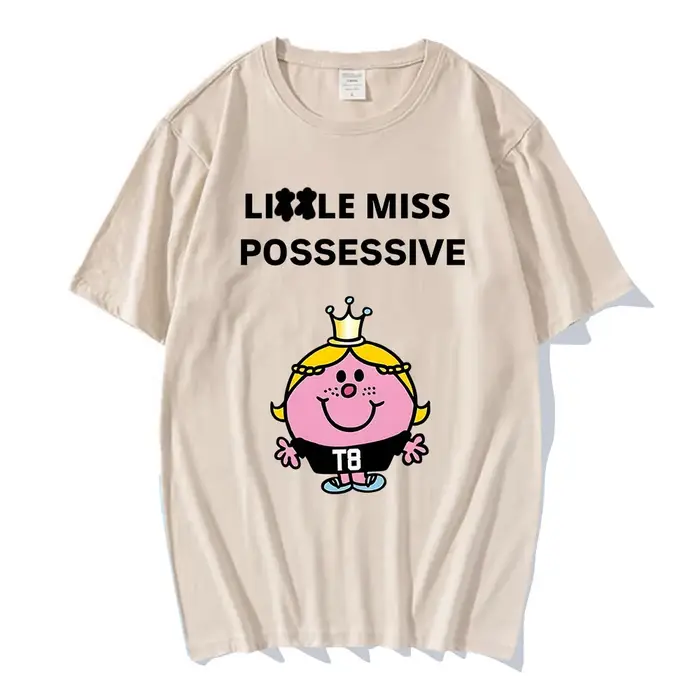 Tate McRae chanteur graphique t-shirts Miss possessif Tour du monde 2025 t-shirt coton haute qualité homme