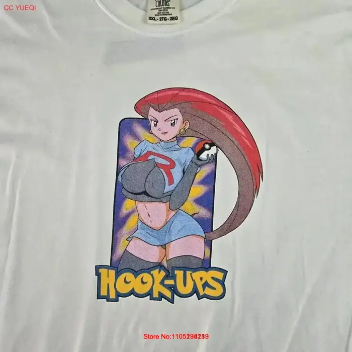 Team Rocket Hookups Parody T Shirt Sz 2XL 25x30 5 Rare vintage Graphique délavé Élégant Polyvalent vêtements de créateurs Confortable