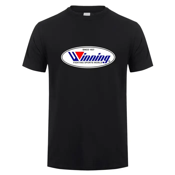 Gagner boxe t-shirt été hommes coton à manches courtes T-shirts gagnant