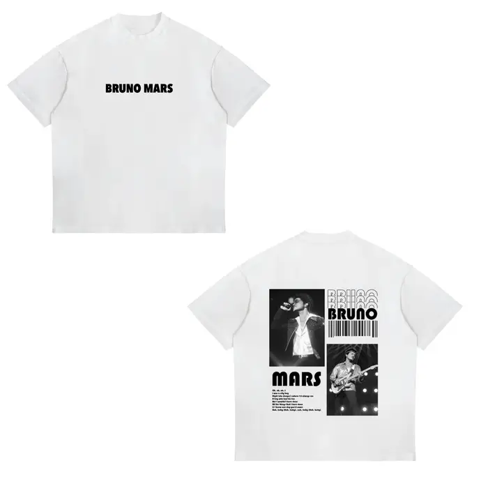 Bruno Mars The Romantic Tour T-shirt pour hommes et femmes