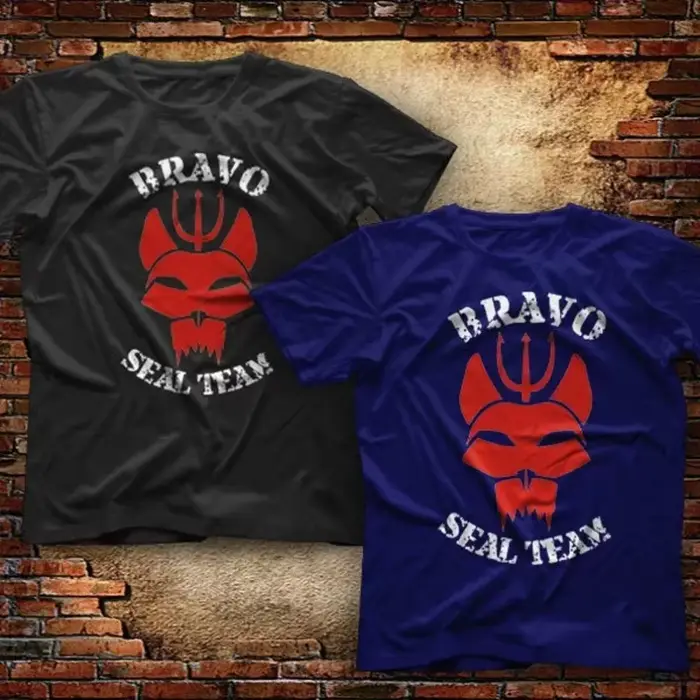Série TV Naval Bravo Seal équipe Logo T-Shirt 100% coton col rond été à manches courtes décontracté hommes