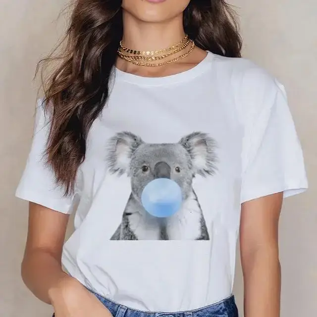 T-shirt pour femme avec imprimé animal kawaii koala