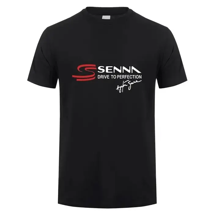 Nouveau héros Ayrton Senna t-shirt hommes à manches courtes coton T-shirts drôle Cool homme