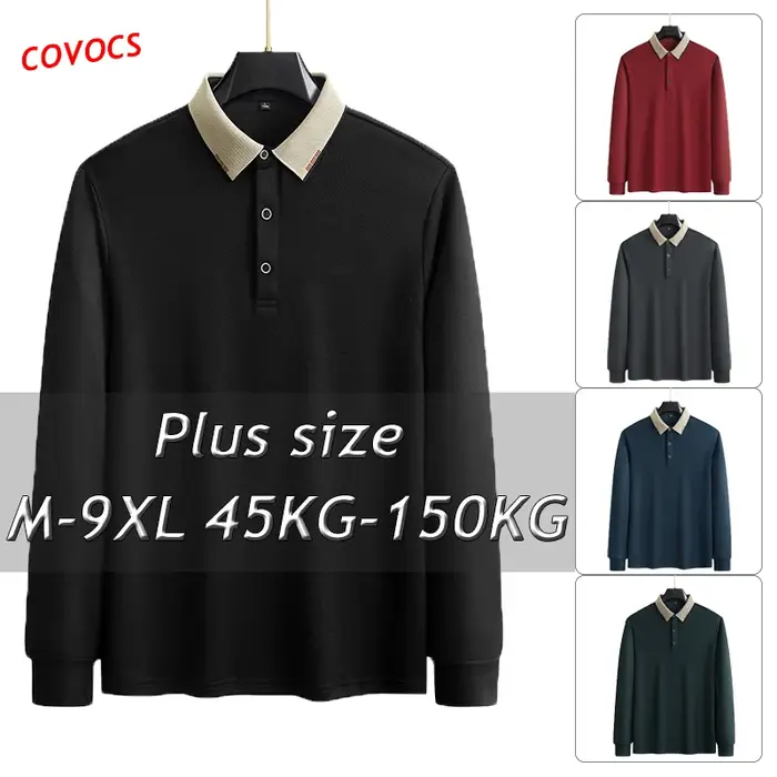 POLO à manches longues pour hommes