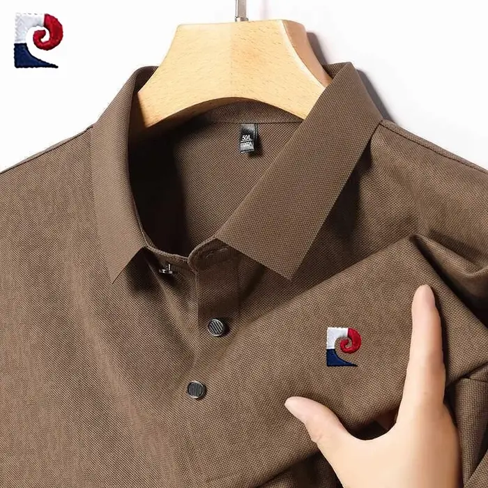 PIERRE CARDIN nouvel été haute qualité Camouflage à manches courtes Polo hommes mode et décontracté polyvalent haut