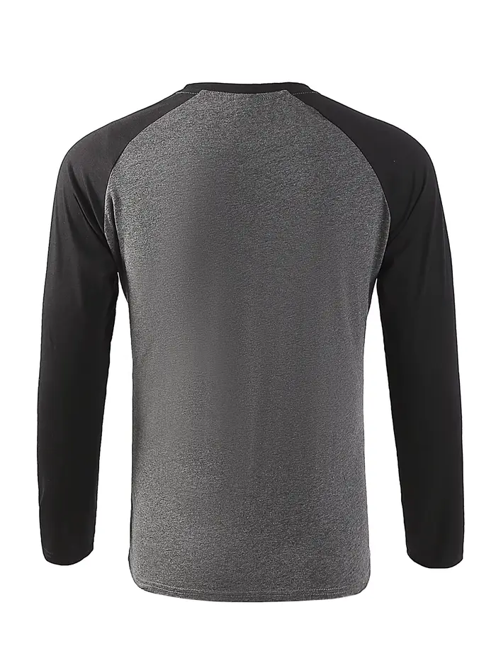 T-shirts pour hommes à manches longues col rond Pactwork