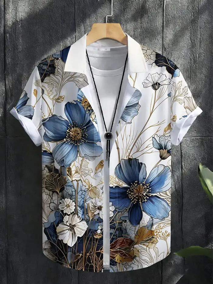 Chemise à manches courtes pour homme