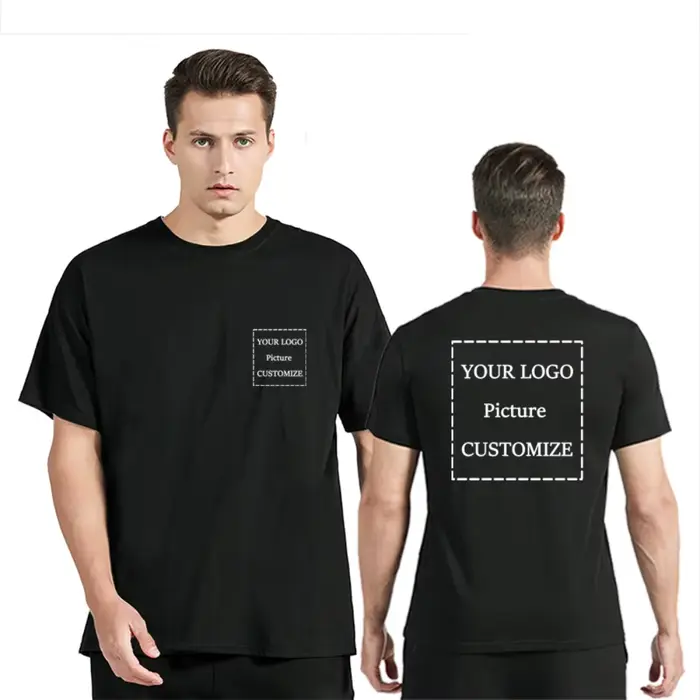 T-shirt surdimensionné personnalisé avec logo et image