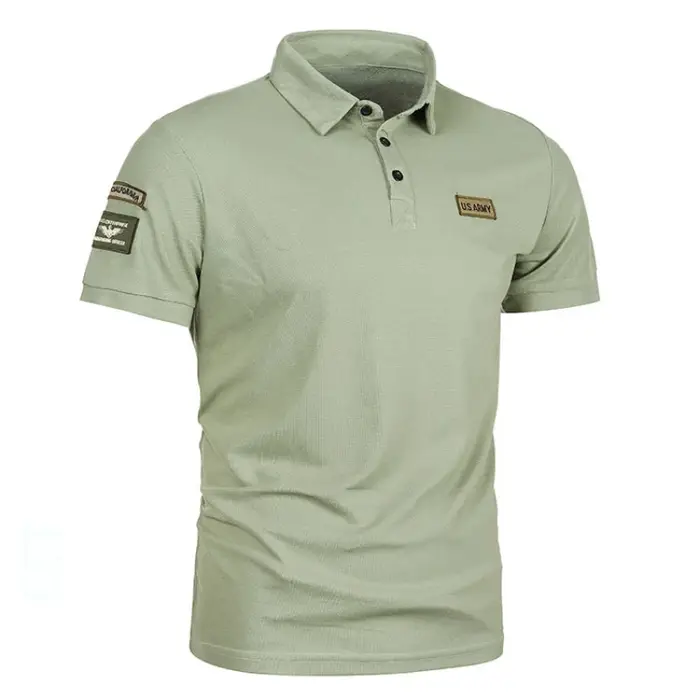 Polo coréen à manches courtes pour hommes