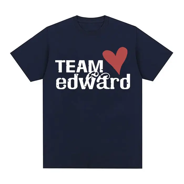 Jacob Wears Team Edward T-shirt en coton biologique Twilight Fans vêtements Vintage