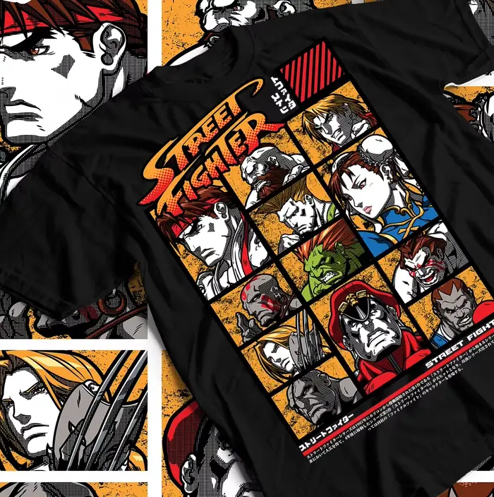 T-shirt Street Fighter Vs. King of Fighters SNK Anime Gift Shirt pour hommes et femmes