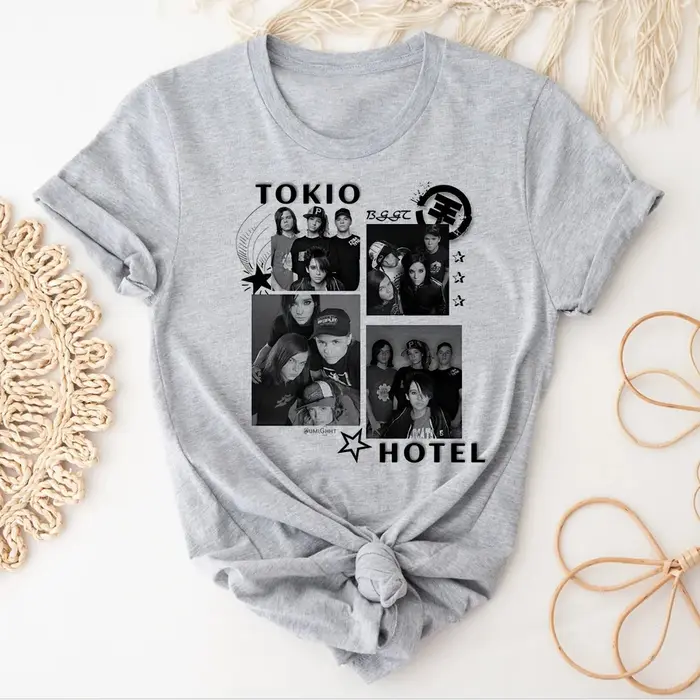 Tokio Hotel t-shirts femmes modèle japonais imprimé design t-shirts fille harajuku streetwear manga vêtements