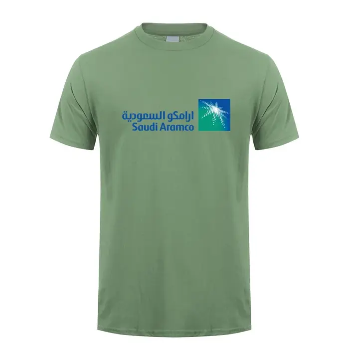 Saudi Aramco T Shirt Hommes Coton Économie À Manches Courtes Cadeau Unisexe Y-Tee Homme Vêtements LH-581