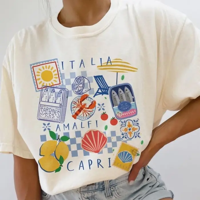 T-shirt graphique Capri Italia