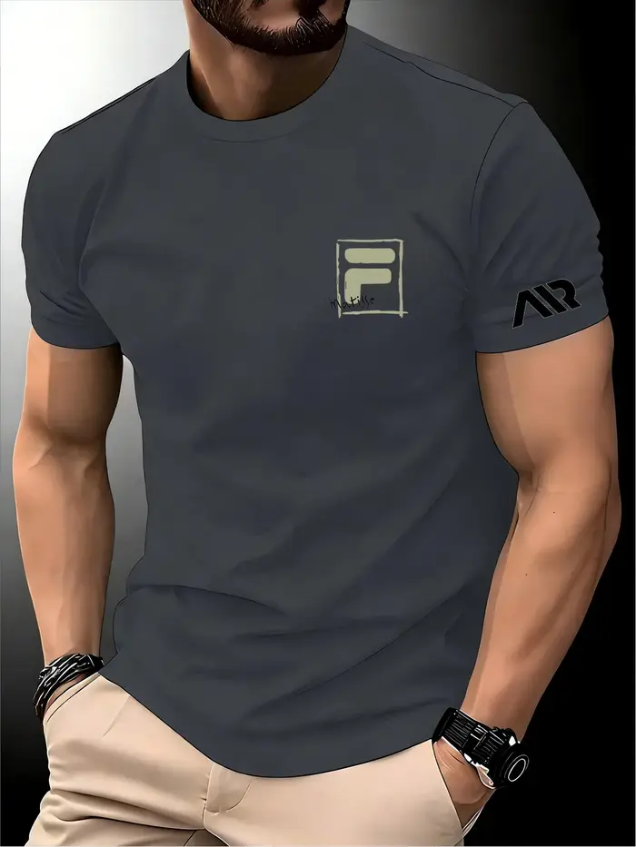 Nouveau T-shirt de sport imprimé pour homme