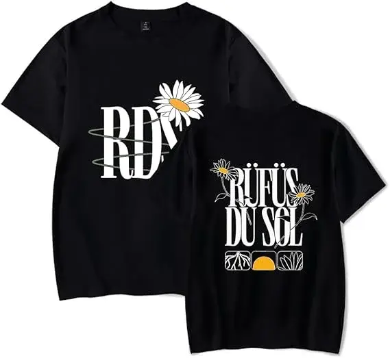 Rufus Du Sol Tshirt RDS Merch pour hommes et femmes T-shirts de fans décontractés Hauts à manches co
