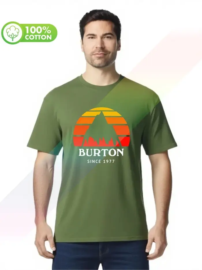 T-shirt col rond 100% coton pour hommes
