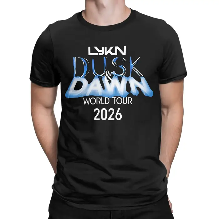 T-shirt lykn who says World Tour 2026 pour hommes et femmes, idée cadeau, vêtements en coton