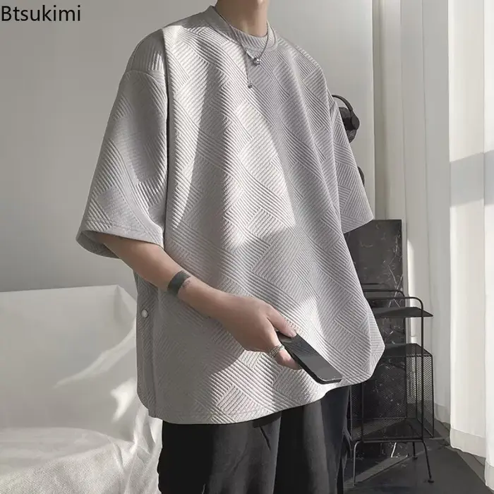 T-shirt ample à manches courtes pour homme