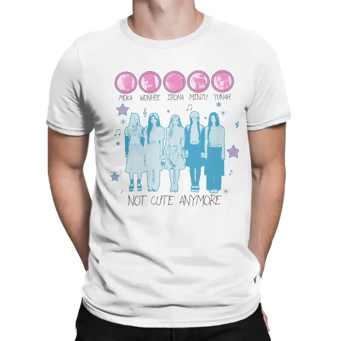 T-shirt Vintage été Illit Kpop tendance T-Shirts 100 coton