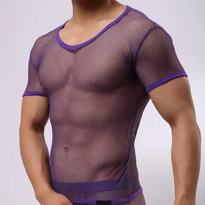 T-shirt pour hommes à col en V