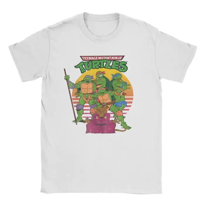 T-Shirt Ninja Turtles Retro Sun Group pour hommes