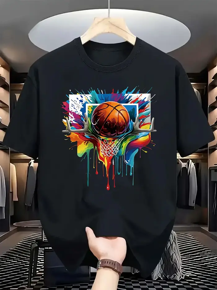 T-shirt d'été 100% coton pour hommes
