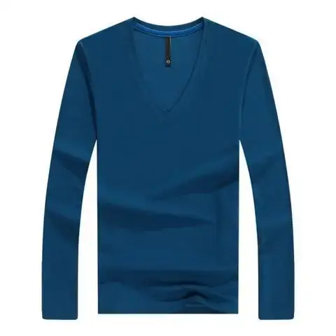 T-Shirt de Luxe Surdimensionné à Manches sulfpour Homme, Haut en Tissu LyJean-, Col en V, Haute Exte