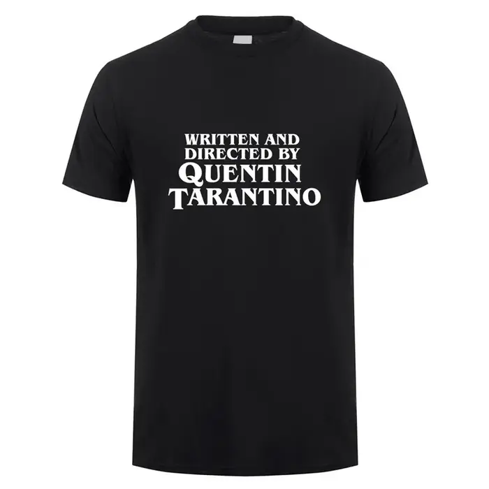 Écrit et dirigé par Quentin Tarantino T-Shirt homme unisexe t-shirts mode d'été à manches courtes hommes/femmes
