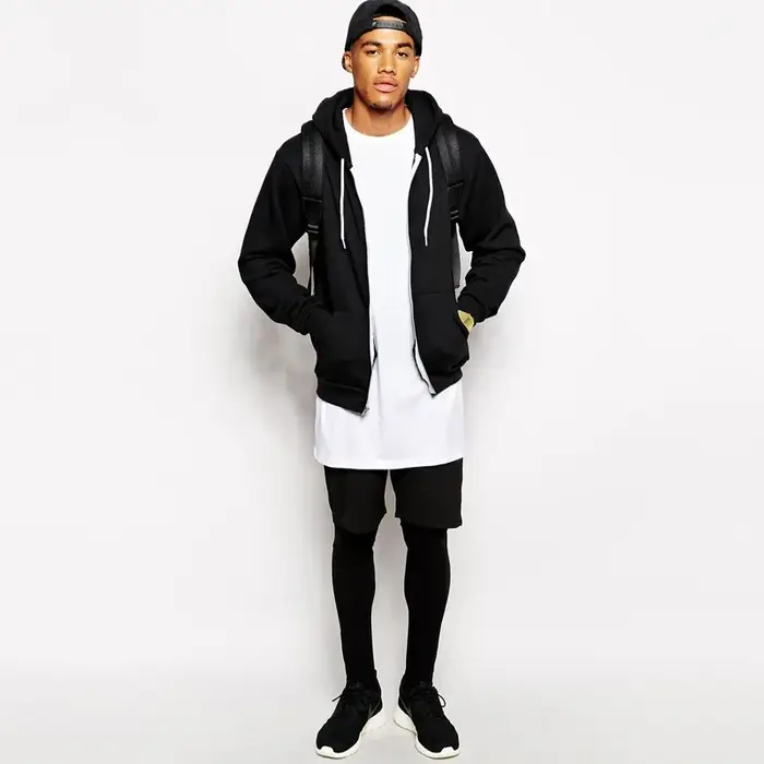 2025 blanc décontracté longue taille hommes T-Shirts Hip Hop hauts Extra longs