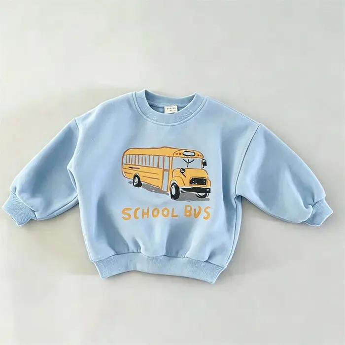 Sweat-shirts rose, bleu et beige pour garçons et filles