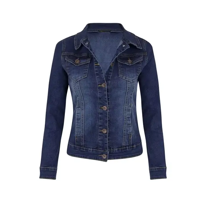 2024 nouvelles vestes en jean courtes femmes automne lavage à manches longues Vintage décontracté