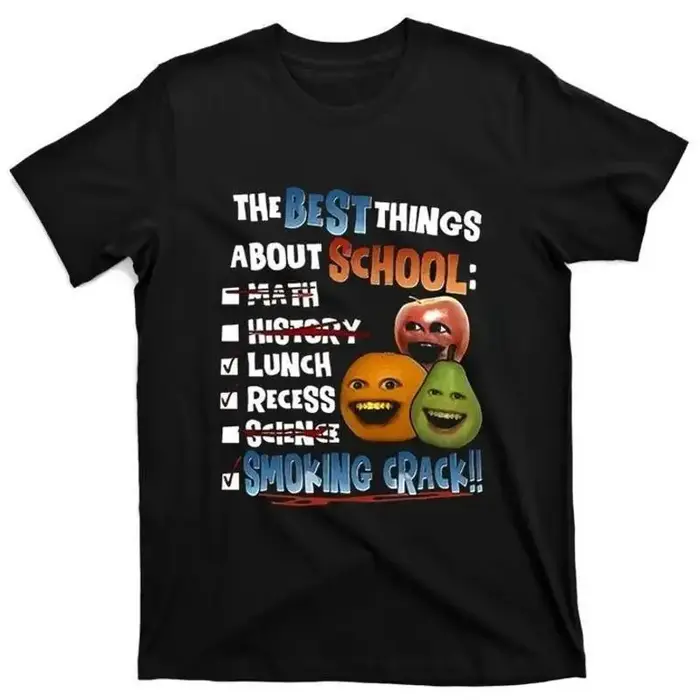 T-shirt craquelé Orange ennuyeux, les meilleures choses à l'école, tendance
