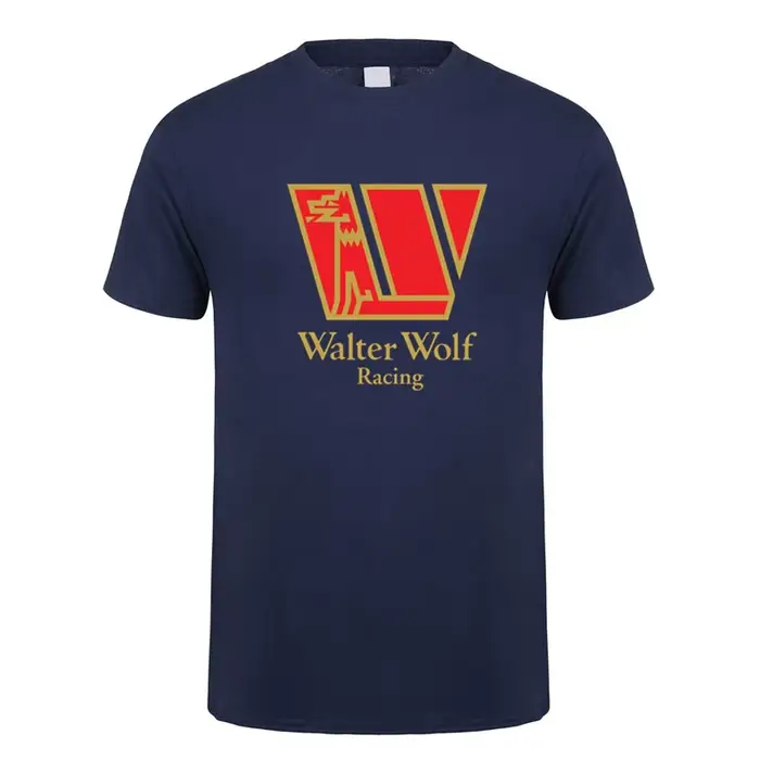 Walter Wolf Racing t-shirt été hommes coton à manches courtes T-shirts drôle