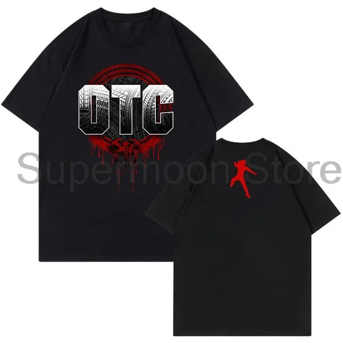 Roman Reigns OTC T-shirt 2024 nouveau Logo col rond manches courtes coton
